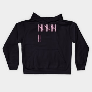 17th pink count Kids Hoodie